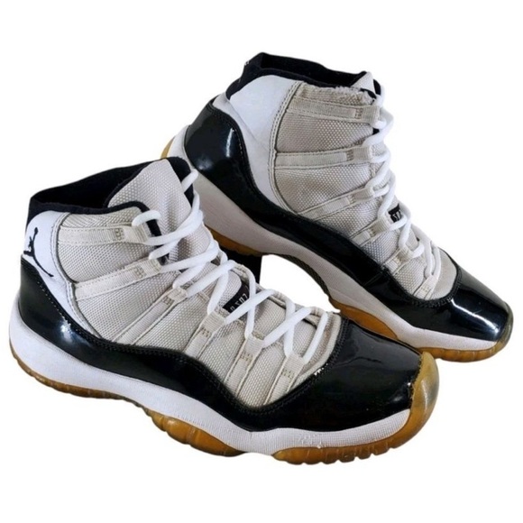 Nike Jordan 45 Retro Concord Sneakers GS Youth 7Y Ws 8 Hi-Top Blk Wht 378038-100 - Picture 15 of 15